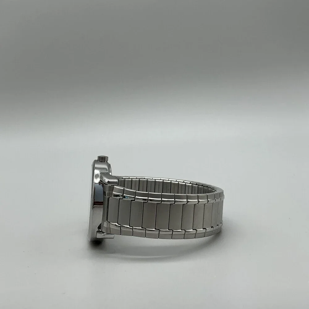 Timex Easy Reader Indiglo Mens Watch 38mm Stainless Date Stretch Band